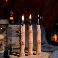 Bougies parfumées artisanales d'Halloween en gros : Bougies fantaisie en forme de doigt, citrouille, crâne, à longue tige pour décoration de fête gothique OEM ODM