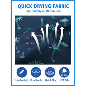 กางเกงว่ายน้ำผู้ชายลดราคา ผ้าโพลีเอสเตอร์ 100% เอวยางยืด กันน้ำ แห้งเร็ว ระบายอากาศดี สไตล์ลำลอง พิมพ์ลายแบบซับลิเมชั่น - Product Image 6