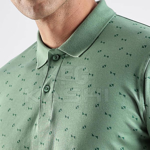 Camisas de Hombre en Tejido de Punto Suave, Diseño de Cuello con Botones y Patrón Sólido, Manga Corta Informal, Ajuste Cómodo para Atuendos Diarios - Product Image 6