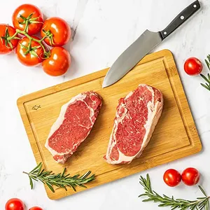 Planche à découper en bambou de qualité supérieure, de classe luxe, écologique, personnalisée, portable, multifonctionnelle, pour cuisine commerciale, moderne, carrée - Product Image 1