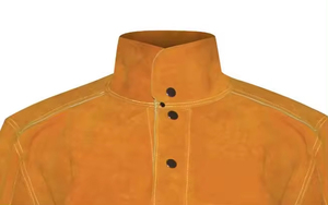 Chaqueta de Seguridad Ignífuga y Resistente a las Llamas para Soldador, Ropa de Trabajo de Cuero Vacuno Dividido FR, Precio al por Mayor, Chaquetas de Soldadura - Product Image 3