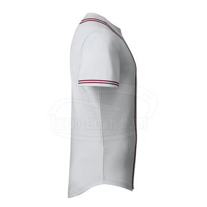 Maillot de baseball à séchage rapide pour hommes, vêtements de sport respirants, coupe ajustée avec option de taille supérieure, couleur unie - Product Image 2