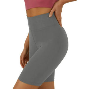 Ropa Deportiva de Alta Calidad para Mujer, Shorts de Compresión Transpirables de Spandex/Nylon, Shorts de Yoga con Diseño Sólido, Impermeables, de Cintura Alta - Product Image 2