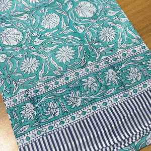 Pareo de algodón tradicional estampado a mano – Falda multiusos, pañuelo y pareo de playa - Product Image 1