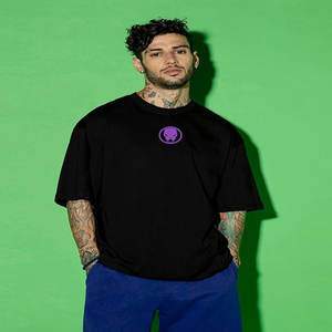 เสื้อยืด200สะพายไหล่โอเวอร์ไซส์ผ้าคอตตอน100% เปิดไหล่พิมพ์ลายออกแบบได้ตามต้องการ - Product Image 3