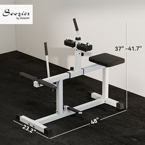 Machine d'exercice pour les jambes à résistance réglable pour l'entraînement musculaire - Équipement de fitness blanc - Product Image 3