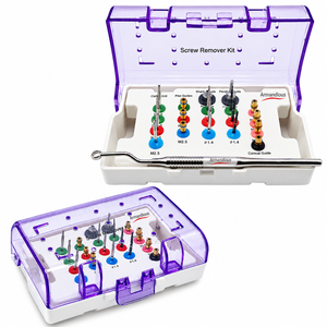 Kit de Extracción de Tornillos Fracturados para Implantes Dentales, Manual, de Acero Reutilizable, SOS Total Remove Set, Instrumento Clase I, Certificado CE - Product Image 4
