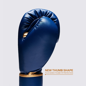 Top Selling Customized Fly Boxing Sparring <b>Gloves</b> Genuine Blue Gold Leather Boxing Training <b>Gloves</b> <b>Custom</b> Logo Fighting <b>Gloves</b> - Product Image 6