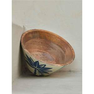 Tazón de Cereales Ecológico de Madera Natural con Incrustaciones de Esmalte, Tazón de Ensalada de Madera Hecho a Mano con Forma Irregular de Lujo, Juego de Utensilios de Cocina de Grado Alimenticio - Product Image 5