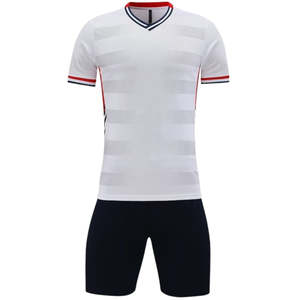 Tenue de football personnalisée Starlet International, maillot rouge et noir, ensemble short, polyester respirant, adulte unisexe - Product Image 1