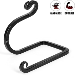Blacksmith Handmade Toilet <b>Paper</b> Holder - Wrought Iron Rustic Wall Mount <b>Tissue</b> Holder for Bathroom, Toilet <b>Paper</b> Roll Holder - Product Image 4