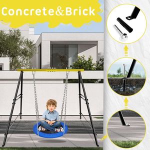 Columpio de Porche para Exteriores con Soporte para Hamaca, Capacidad Máxima de Carga 550 Libras, Material PP, Ideal para Eventos Escolares - Product Image 4