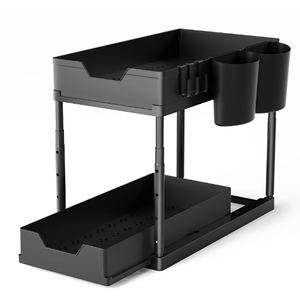 ที่เก็บของอเนกประสงค์ในอ่างล้างจานแบบสองชั้น ทำจากพลาสติก ไม่สามารถพับได้ - Product Image 1