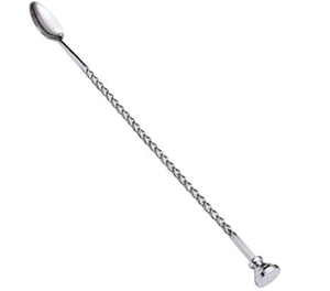 Cuchara de Bar de Acero Inoxidable Ecológica, Cuchara Mezcladora con Símbolo Musical y Hecha a Mano, en Oferta - Product Image 3