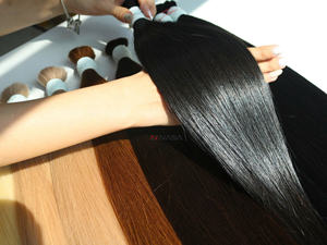 Venta caliente Extensiones de cabello humano vietnamita a granel Estilos rectos súper dobles dibujados 50 cm 60 cm 100 gramos - Product Image 2