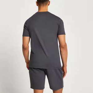 Conjuntos de Verano Personalizados de Alta Calidad, Nueva Camiseta Casual de Manga Corta para Hombre, Pantalones Cortos, Conjunto Sólido, Ropa de Verano para Hombre, Conjunto de 2 Piezas - Product Image 2