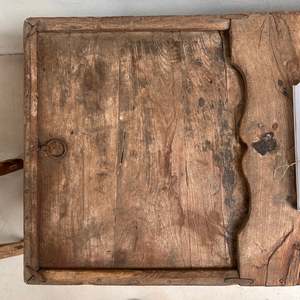 Caja para mantas de teca antigua, baúl de almacenamiento de madera maciza rústica, mesa de centro baja vintage, elemento decorativo de madera recuperada primitiva para sala de estar - Product Image 6