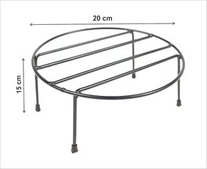 Support de pot de fleurs moderne en métal à quatre pieds, style fin, pour décoration de jardin intérieur et extérieur - Product Image 2