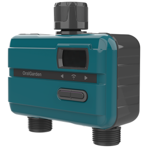 2 منفذ للري ، مؤقت الري لتأخير المطر في الهواء الطلق/تحكم يدوي/أوتوماتيكي بمدخل النحاس - Product Image 4