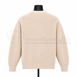 เสื้อสเวตเตอร์ถักลายสำหรับผู้ชาย คอกลม แขนยาว สวมใส่สบาย ผู้ผลิตตามสั่ง ขายส่ง - Product Image 2