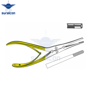 Forceps chirurgical TC-Rubin pour tissus et septum, 21 cm / 8-1/2 pouces, avec pointes en carbure de tungstène TC GOLD pour une précision accrue lors des interventions sur les tissus. - Product Image 3