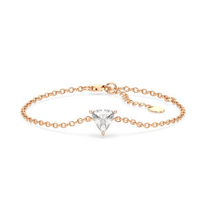 REYES Nouveauté Bracelet chaîne à maillons en argent sterling 925 avec moissanite taille triligne de 1,27 carat pour femme, bijoux fins - Product Image 5