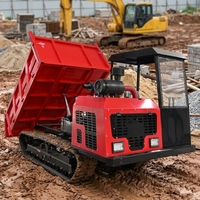Anpassbare Muldenkipper-Aufbauten Zubehör 5 Tonnen PTO-Pumpe Hydraulischer Lift Stahl-Ladeflächenplane Offroad-Bergbau-Raupenkipper