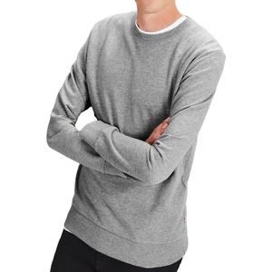 Sudadera con capucha para hombre de gran tamaño de lana de alta calidad OEM, sudadera básica de mezcla de algodón con estampado liso con sudadera CK - Product Image 2