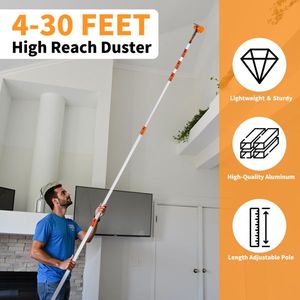 Kit di Pulizia Telescopico a 4 Pezzi con Asta da 30 Piedi - Product Image 4