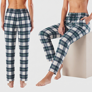 100% Cotton Drawstring Waist <b>Flannel</b> Trouser <b>Pajama</b> Women Night Sleepwear <b>Flannel</b> Pants <b>Ladies</b> Sleep Nightwear <b>Flannel</b> Trouser - Product Image 2