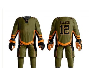 Uniforme de hockey sobre hielo para hombre, de moda, hecho a medida, ligero, fácil de usar, transpirable, con material duradero. - Product Image 3