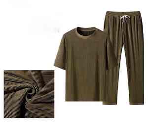 Diseño de logotipo personalizado OEM, pantalones largos de secado rápido, camiseta deportiva de manga corta de seda helada, fina, para verano. - Product Image 6