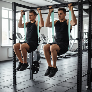 Sangles de suspension Rexfit Sport Premium pour abdominaux, avec coutures renforcées et rembourrage en mousse souple, pour les exercices d'abdominaux, de levée des jambes et de renforcement du tronc. - Product Image 5