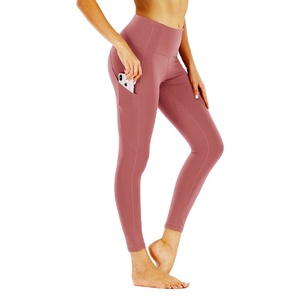 Ropa Deportiva Económica con Logotipo Personalizado, Leggings de Yoga para Mujer, Cintura Alta, con Bolsillos, 2026 - Product Image 2