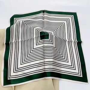 Luxury Thin 100% Silk Multi-Functional Head <b>Scarf</b> Fashion Breathable Bandana <b>Scarves</b> for Hair - Product Image 2