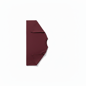 Men Oversized Burgundy T Shirt Short Sleeve Crew Neck Cotton Casual Streetwear Top <b>Small</b> <b>Chest</b> Logo Print Summer Tee - Product Image 5