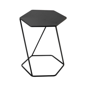 <b>High</b> Selling Modern Design Gold <b>High</b> Quality Metal Iron Frame Wooden Top <b>Side</b> <b>Table</b> for Living Room Home Furniture - Product Image 1