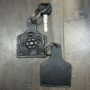 Porte-clés en cuir de vachette personnalisé fait à la main en gros, porte-clés personnalisé à la mode, breloques pour cadeaux et promotion pour unisexe - Product Image 6