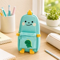 Estuche de Lápices con Diseño de Animal de Dibujos Animados, 3D, de Lona, con Cierre de Cremallera, Multiusos, para Cosméticos y Maquillaje, Marca HAUHWA