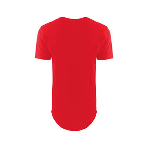 T-shirt classique à col rond pour homme en coton Supima bleu chiné 3602, T-shirt long en coton, T-shirt classique bleu royal standard - Product Image 4