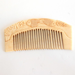 Peigne à cheveux en os naturel personnalisé, peigne à barbe, peigne de coiffage poli fait main pour usage professionnel et personnel - Product Image 4
