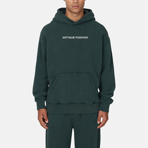 Sweat-shirts pour hommes personnalisés avec impression puff, effet délavé, 500 g/m², streetwear, haute qualité - Product Image 1