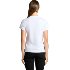 <b>Womens</b> O Neck Short Sleeve T Shirt Regular Fit Small Chest Print Clean <b>Back</b> Casual Wholesale Custom OEM Cotton Jersey Tee Shirts - Product Image 5