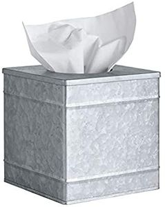 Durable Metal <b>Tissue</b> Box Cover Modern Stainless Steel <b>Tissue</b> <b>Holder</b> For Bathroom <b>Kitchen</b> Countertop And Desk Use - Product Image 5
