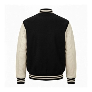 <b>Women</b> Wool And Leather Varsity Jacket Custom Letterman <b>Coat</b> Heavyweight Winter Street wear Outerwear Casual Fashion Apparel - Product Image 2