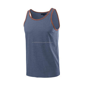 Débardeur de sport décontracté pour homme en gros, séchage rapide, spandex et polyester, débardeur de musculation, respirant, tissage tricoté - Product Image 5