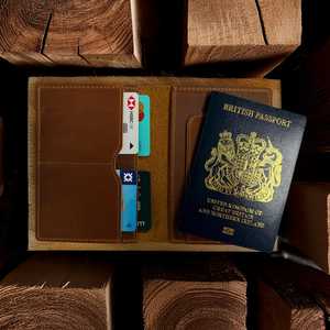 Slim Full Grain Leather <b>Passport</b> Holder Luxury Travel <b>Wallet</b> Genuine Leather <b>Passport</b> Cover Wholesale Manufacturer LPH-0314 - Product Image 2