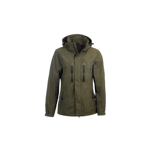 <b>Customised</b> Women's Hooded Windproof Winter Jacket Solid Color Full Length Zipper Fly Casual Outdoor Wear Midweight Polyester - Product Image 3