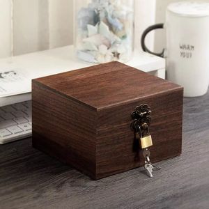 Caja de Almacenamiento de Joyas y Relojes de Madera con Tapa de Vidrio, Organizador con Cajones, Diseño Rústico y Elegante - Product Image 4