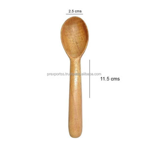 Cucharadita pequeña de madera para servir utensilios de madera para cocinar condimentos cucharas de miel para uso diario - Product Image 1